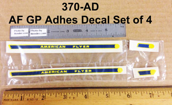 360 361 364 NUMBER ADHESIVE STICKER for American Flyer ALCO DIESEL Trains Parts